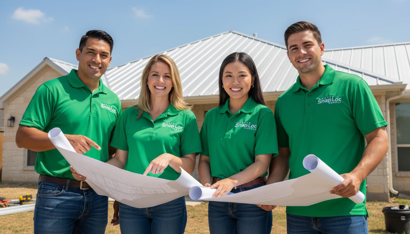 Austin SnapLoc Supply team on a construction site